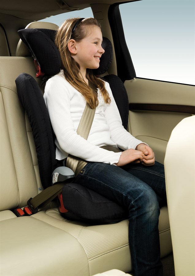 Booster cushion with backrest - child safety