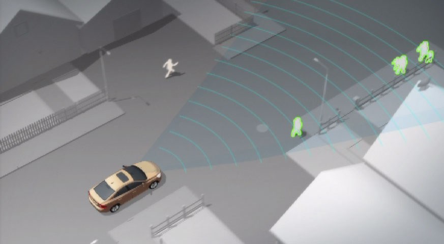 Volvo S60, Pedestrian Detection, Animation (Clean) - Video Still