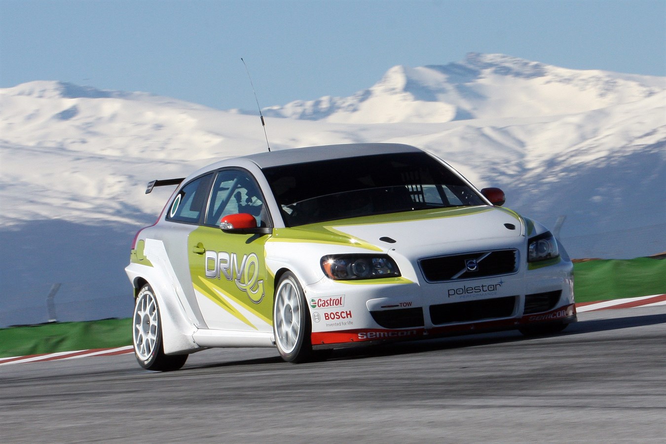 Volvo C30 STCC on the test track in Spain