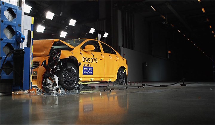 Volvo Car Crash Test Lab - Newsreel - Video Still