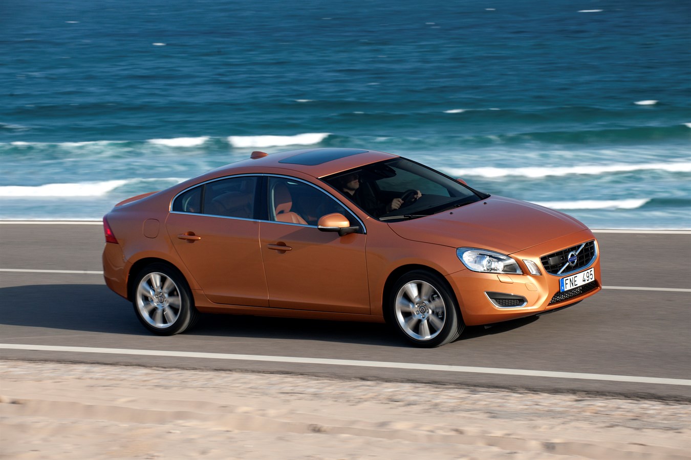 The all-new Volvo S60 on the road in the region of Sintra, Portugal