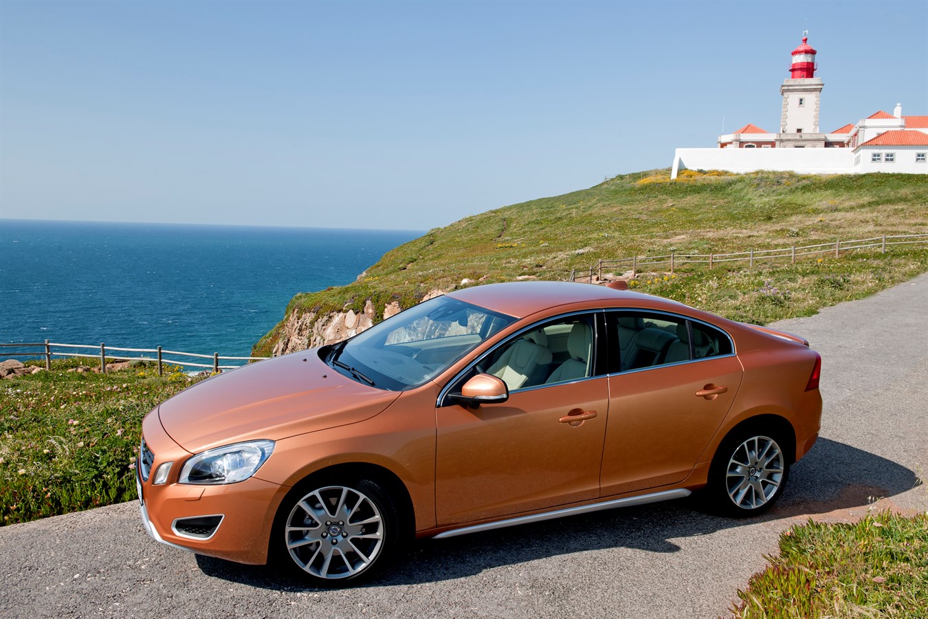 The all-new Volvo S60 on the road in the region of Sintra, Portugal