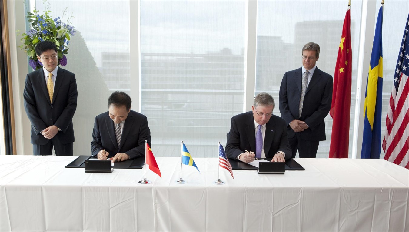 Completion of the sale of Volvo Car Corporation to Zhejiang Geely, August 2 2010