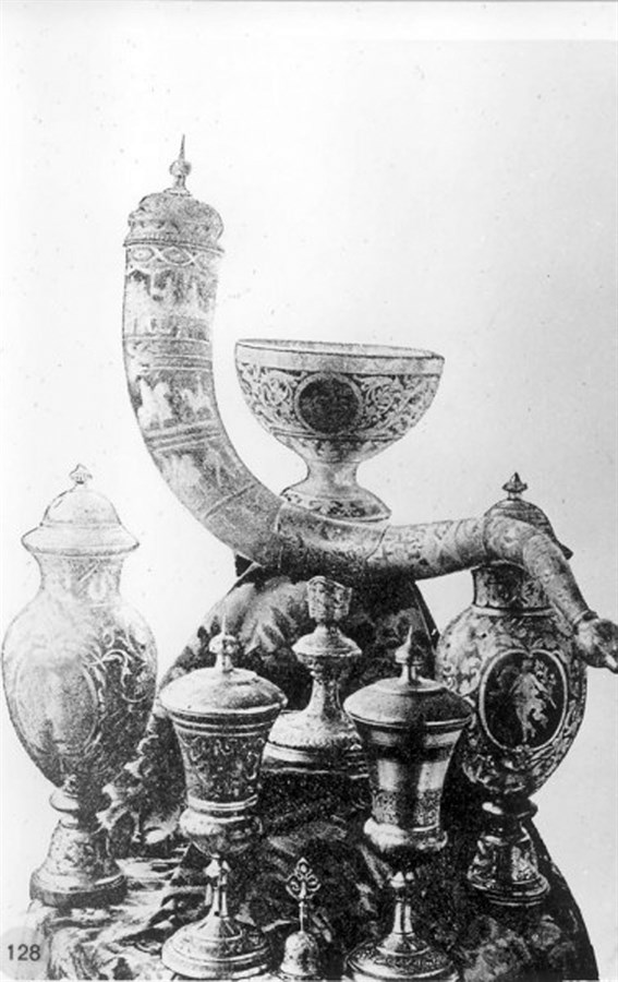 Goods from an exhibition 1897, showing goods made at Olofström in the 19th century