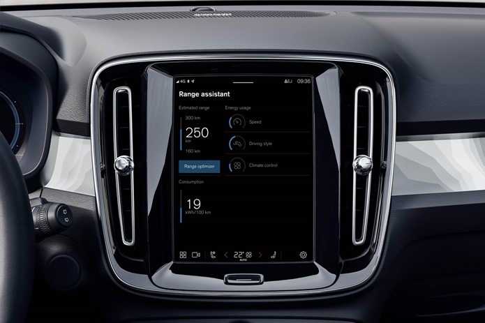 Range Assistant App zur Reichweitenoptimierung vollelektrischer Volvo Modelle