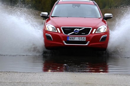 At Volvo Cars' test track Hällered the car is pushed to its limit