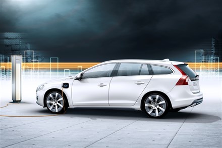 Volvo V60 Plug-in Hybrid - sneak preview van productieversie die in 2012 verschijnt