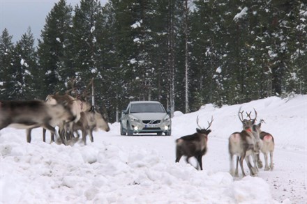 Volvo C30 Electric vintertestas utanför Kiruna (3:20)