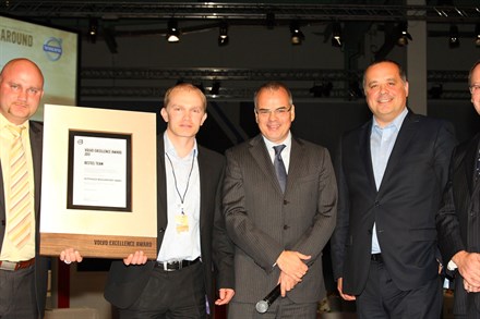 Volvo Excellence Award erstmals verliehen: Mühlenhort GmbH ist Team des Jahres 2011