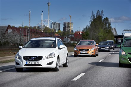 Volvo Car Corporation takes the strain out of the daily commute with a technology that automatically follows the vehicle in front