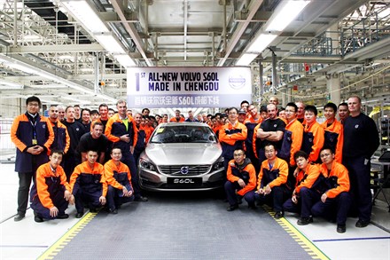 Volvo Car Group starts series production of the Volvo S60L at Chengdu manufacturing plant