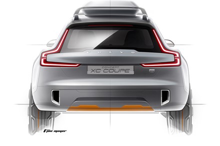 Volvo Concept XC Coupé: Kapabel och säker i elegant förpackning, med inspiration från utrustning för äventyrssporter