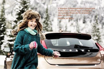 Vœux de l'équipe Communication Corporate Volvo Car France  