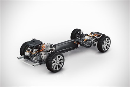 Volvo XC90 T8 Twin Engine - animation of the powertrain