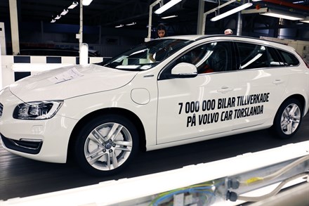 Volvo Cars Torslandafabrik firar 7 000 000 tillverkade bilar
