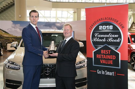 Volvo XC70 Awarded Canadian Black Book Best Retained Value Award