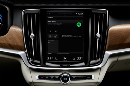 Volvo Cars reveals global integration of Spotify streaming music service in new models