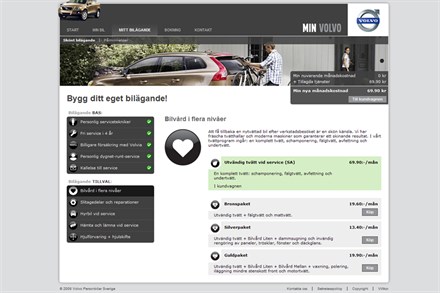 "Revolutionerande" bilägande för Volvo XC60-ägarna. Fri service 4 år/12000 mil och egen servicesida på nätet