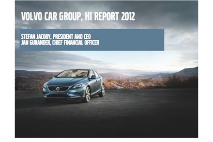 Volvo Car Group Financial Report January-June 2012 - Presentation slides