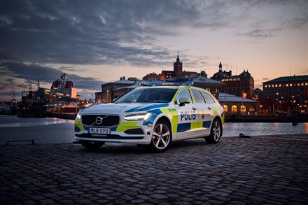 Swedish police first to use V90 estate as a police car, other countries also targeted