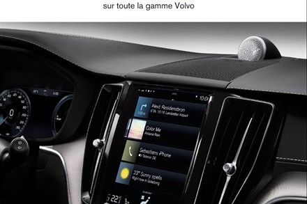 Volvo fiche d'information sur la technologie Sensus de l’interface utilisateur sur toute la gamme Volvo