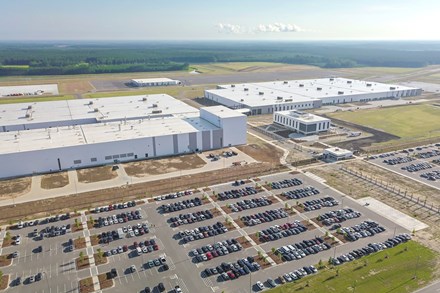 Volvo Cars pre-production B-roll Charleston factory and city of Charleston 