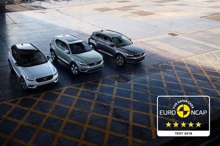 “2018欧洲年度车”沃尔沃全新XC40 荣获E-NCAP五星安全评级