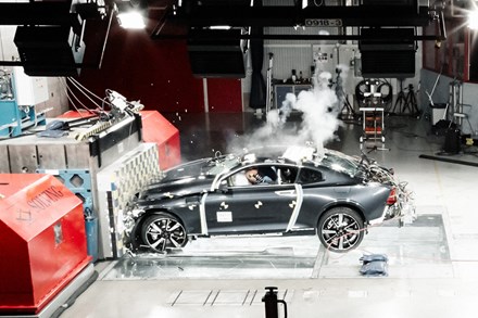 Polestar evaluates strength of carbon fibre in successful first crash test