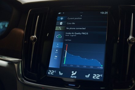 Erweitertes Volvo CleanZone Luftqualitätssystem - Animation ohne Text