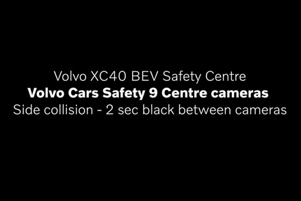Volvo XC40 Recharge P8 Crash test Side collision 9 cameras