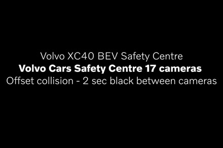 Volvo XC40 Recharge P8 Offset collision Crash test 17 cameras