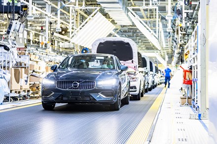 Volvo Cars bilfabrik i Daqing drivs av 100 procent klimatneutral el