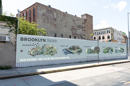 Volvo Car USA partners with Brooklyn artist Yazmany Arboleda to create a vision for a sustainable future in the borough