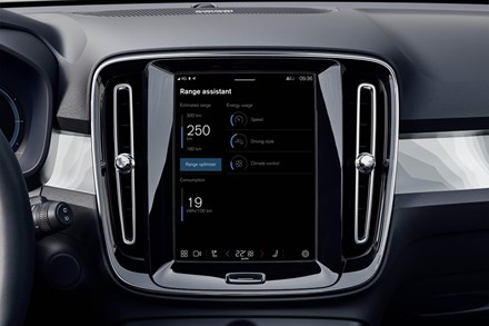 Neue Range Assistant App verbessert Reichweite vollelektrischer Volvo Modelle