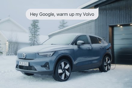Volvo Cars først til å lansere direkteintegrasjon med Google Assistant-aktiverte enheter