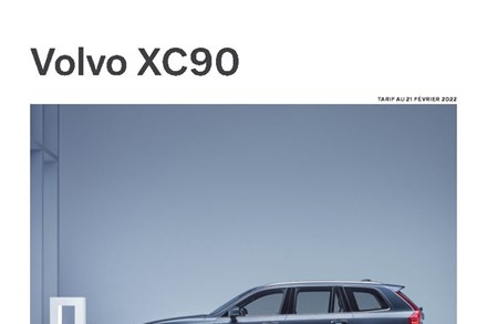Tarifs Volvo XC90 MY23 - 21 février 2022