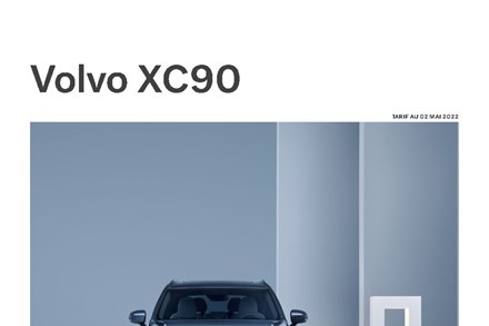 Tarifs Volvo XC90 MY23.5 - 2 mai 2022