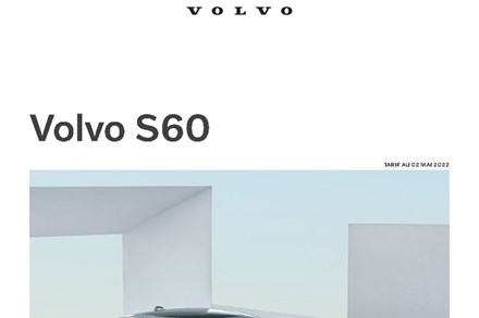 Tarifs Volvo S60 MY23.5 - 2 mai 2022