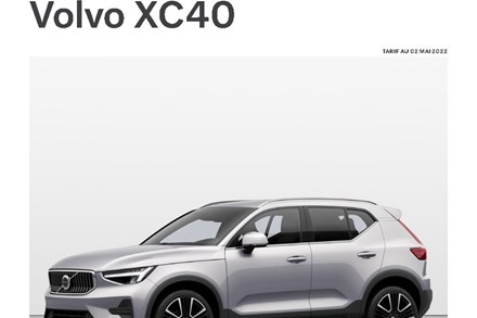 Tarifs Volvo XC40 MY23.5 - 2 mai 2022