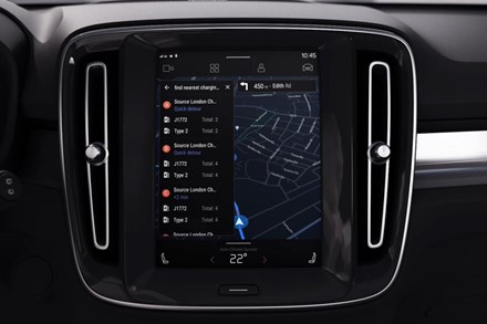 Volvo XC40 Recharge P8 New User Interface Centre Stack Display