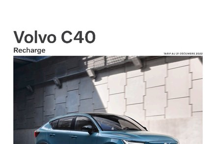 Tarifs Volvo C40 MY24 - 21 décembre 2022