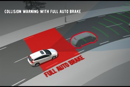 Volvo V60, Collision Warning with Full Auto Brake, Animation (0:26)