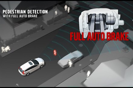 Volvo V60, Pedestrian Detection, Animation (0:28)
