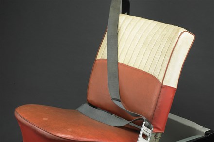 Volvo's three-point safety belt at the Smithsonian