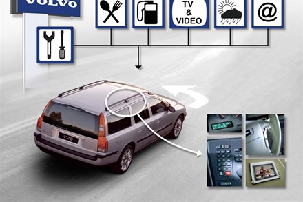 Volvo presenteerde in 1998 al alarmsysteem bij ongeval in de auto