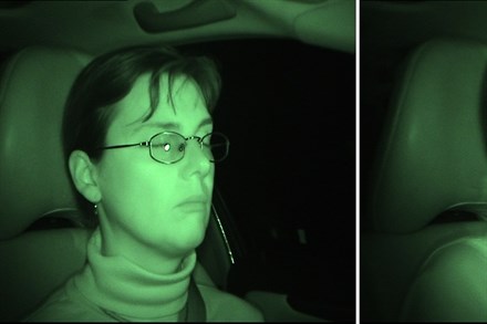 Dimostrazione del test su Driver Alert (monitoraggio del comportamento di guida) nel novembre 2005
