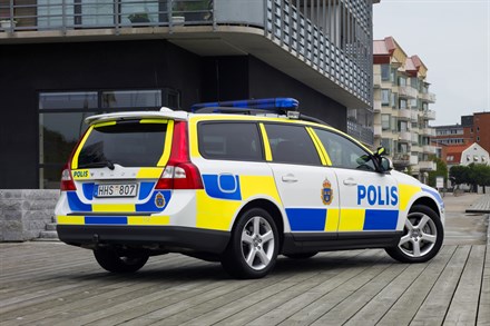 New Volvo V70 in police uniform
