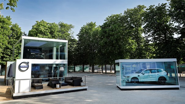 Le nouveau Volvo XC60 au cœur d’une exposition parisienne éphémère, dans le jardin des Tuileries